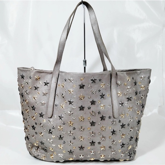 Jimmy Choo Silver Star-Embellished Tote - Picture 1 of 6